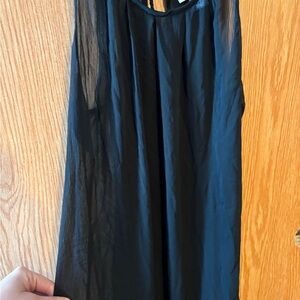 Old Navy Black Sheer Sleeveless Top (Swim Cover)